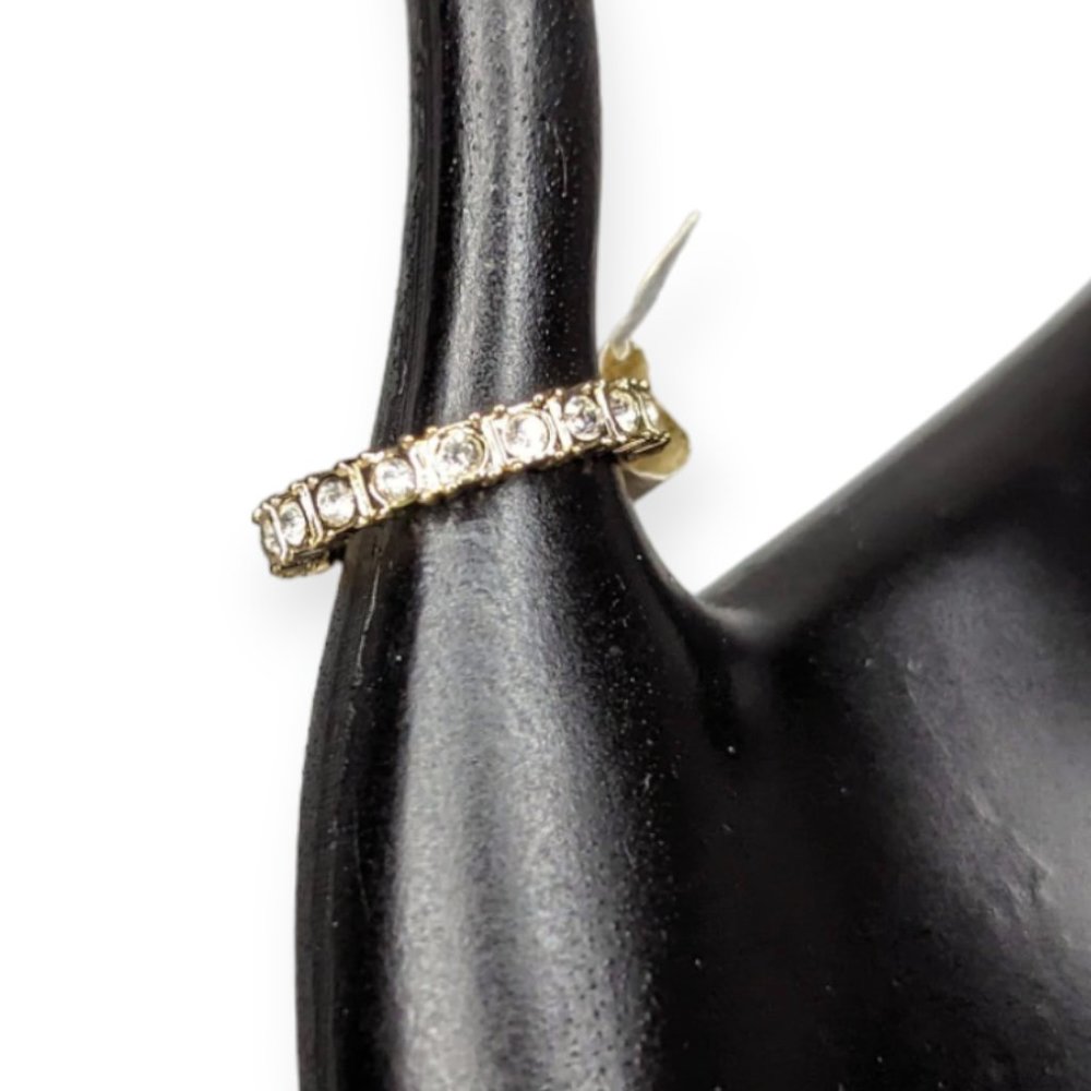 Roman Gold 14k Electroplated Rhinestone Wrapped Ring